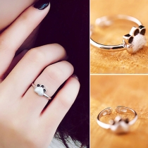 Cute Style Cat Paw Shaped Open Ring