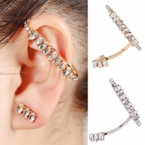Fashion Rhinestone Stud Earring Ear Hook