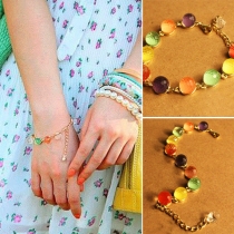 Sweet Candy Colorful Crystal Beads Bracelet