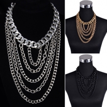 Ethnic Multilayer Sweater Sets Pendant Necklace