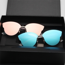 Fashion Retro Round Frame Sunscreen Anti-UV Sunglasses