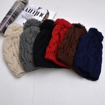Fashion Solid Color Unisex Knit Cap Beanies