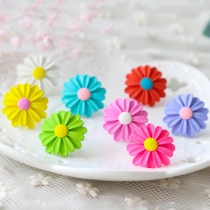 Fashion Lovely Candy Color Daisy Shaped Stud Earring