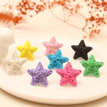 Lovely Creative Candy Color Star Pentagram Shaped Stud Earring 