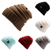 Fashion Solid Color Knit Cap Beanies