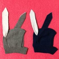Cute Style Rabbit Ears Shaped Knitted Hat for Kids