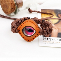 Fashion Eye Pendant Woven Bracelet