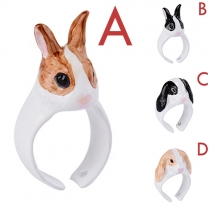 Cute Style Rabbit Shaped Opening Ring