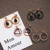 Chic Style Hollow Out Geometric-shaped Earrings