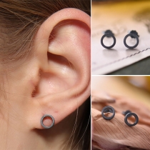 Fashion Hollow Out Circle Stud Earrings
