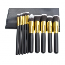 10 PCS Makeup Cosmetic Brushes Set