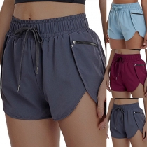 Sexy Solid Color Sport Shorts