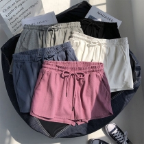 Casual Solid Color Sport Shorts