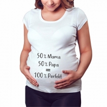 Casual Letter Printed Short Sleeve Maternity Shirt