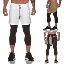 Casual Mock-Two-piece Sport Pants for Men
