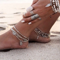 Bohemia Style Multi-layer Anklet