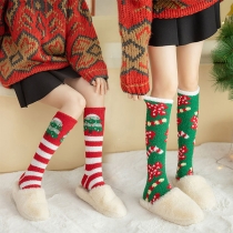 Fashion Plush Socks for Christmas-2 Pair/Set