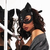 Fashion Artificial Leather PU Fox Shape Mask
