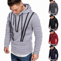 Fashion Zipper Long Sleeve Hoodie Sweatshirt for Men