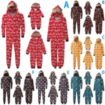 Four-piece Christmas Pajamas Set