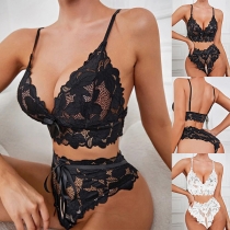 Sexy Lace High-rise Two-piece Lingerie Set