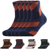 Fashion Contrast Color Socks for Men-2 Pair/Set