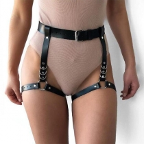 Fashion Artificial Leather O-ring Thigh Harness Belt