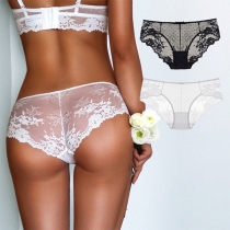 Sexy Semi-through Lace Low-rise Panties