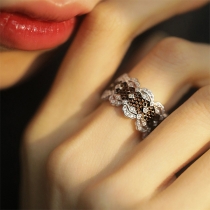 Fashion Wave Hollow Out Rings