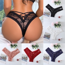 Sexy Lace-up Lace Low-rise Panties