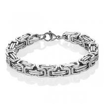 Street Fashion Stainless Steel Chain Bracelets, with Lobster Claw Clasps