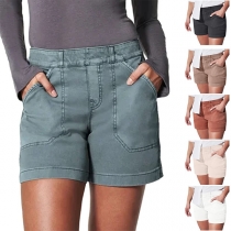 Fashion High-rise Shorts