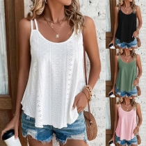 Casual Hollow Out Cami Top