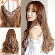 Curly Hair Extension - One-Piece Hairpiece with Long Cascading Waves