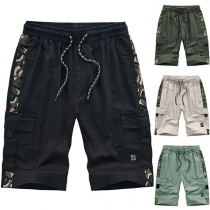 Fashion Camouflage Printed Side Pockets  Shorts for Men