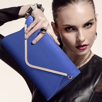 Elegant Solid Color Shoulder Messenger Bag Cluth