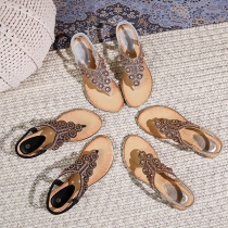 Bohemia Style Beaded Thong Sandals