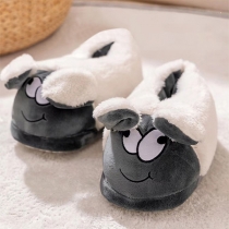 Cute Cartoon Sheep Cotton Plush Slippers