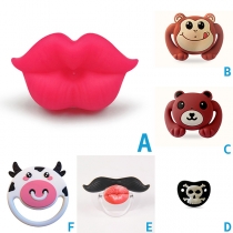Cute Baby Silicone Pacifier in Lips/Monkey/Bear /Moustache Shape