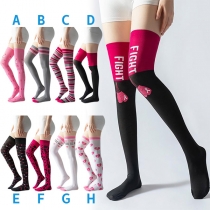 Fashion Printed Over-the-Knee Socks for Women - Fashionable Thigh-High Leg Warmers