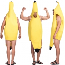 Banana Performance Costume for Halloween, Fruit Party Cosplay Outfit