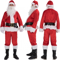Fashion Seven Piece Set Santa Cosplay for Christmas