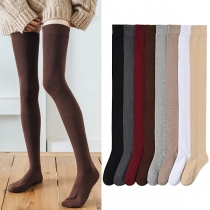 Fashion Solid Color Over-the-knee Socks