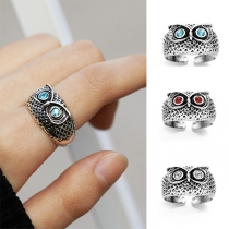 Vintage Owl Open Rings