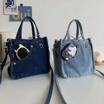 Women's Mini Denim Handbag Tote Bag