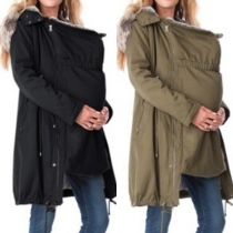 Fashion Warm Maternity Coat -with Detachable Kangaroo Pouch