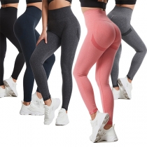 Fashion Ruched Push-up High Waist Stretch Leggings for Workout/Yoga/Running