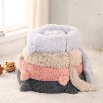 Cute Cat Shape Plush Small Pet Bed for Indoor Use for Small Dog and Cat
