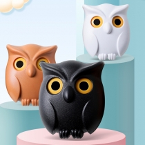 Cute Cartoon Owl Shape Adhesive Wall Mount Key Rack