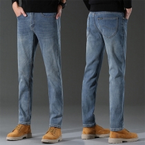Warm Lined Denim Jeans for Men